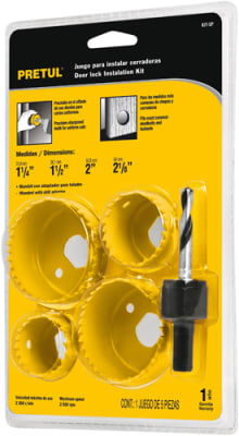 JUEGO INSTALAR CERRADURA 5 PZS PRETUL1