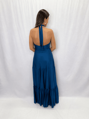 VESTIDO CONSTANZA AZUL PETROLEO
