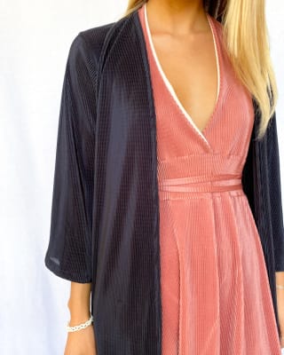 KIMONO AZUL MARINO CORTO