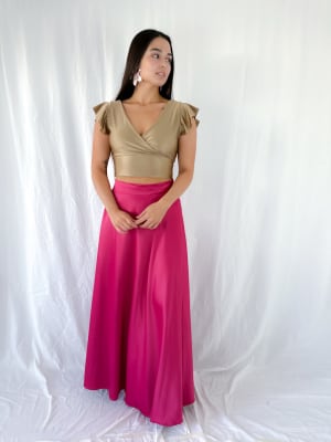 FALDA PASCUALA ROSADO OSCURO