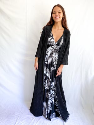 KIMONO NEGRO LARGO