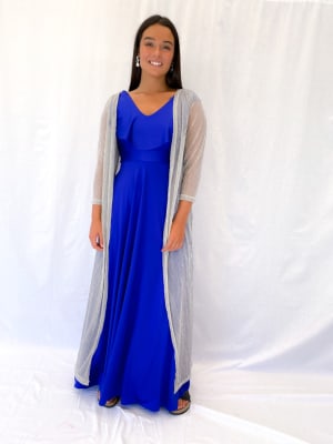 KIMONO PLATEADO LARGO