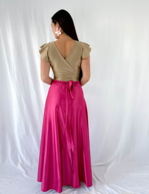 FALDA PASCUALA ROSADO OSCURO