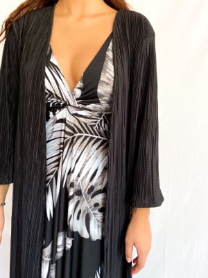 KIMONO NEGRO LARGO