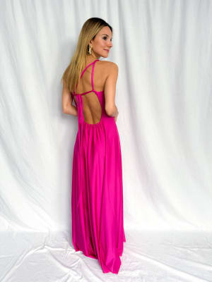 VESTIDO TERE FUCSIA