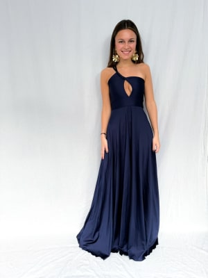 VESTIDO TERE AZUL MARINO