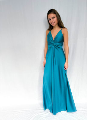 VESTIDO JOSEFA TURQUESA