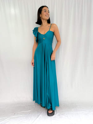 VESTIDO PILI TURQUESA
