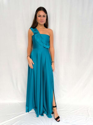 VESTIDO RENATA TURQUESA