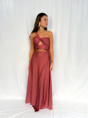 VESTIDO TRINIDAD TERRACOTA