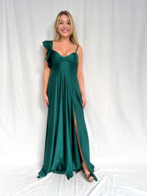 VESTIDO PILI VERDE BOTELLA