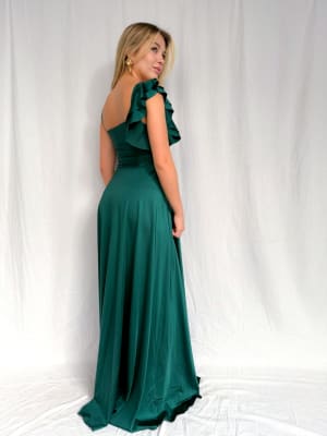 VESTIDO PILI VERDE BOTELLA
