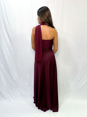VESTIDO ANASTASIA BURDEO