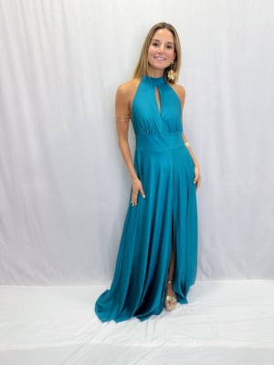 VESTIDO MARINA TURQUESA