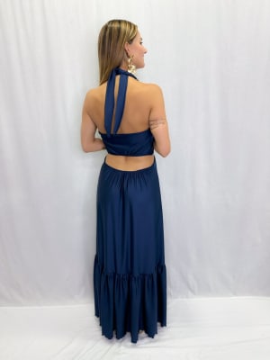 VESTIDO DANIELA AZUL MARINO