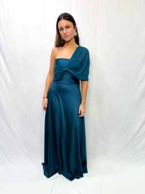 VESTIDO ANASTASIA VERDE PETROLEO