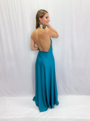 VESTIDO CARLA TURQUESA