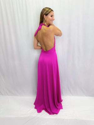 VESTIDO MARINA FUCSIA