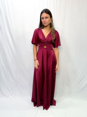 VESTIDO CLARA GRANATE