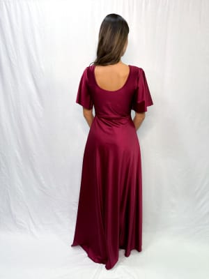 VESTIDO CLARA GRANATE