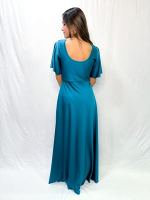 VESTIDO CLARA TURQUESA