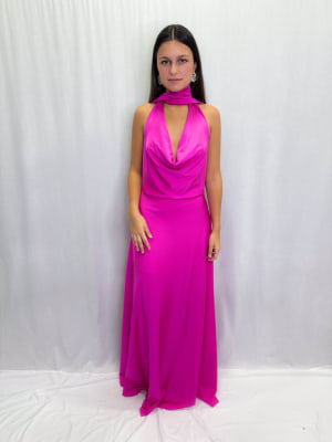 VESTIDO CARLA FUCSIA
