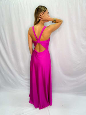 VESTIDO ANTONELLA FUCSIA
