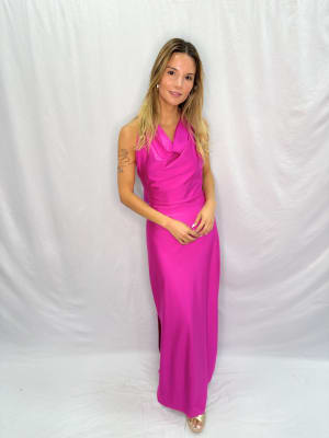 VESTIDO AMANDA FUCSIA
