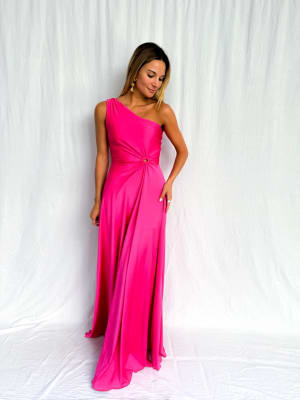 VESTIDO ANGELES FUCSIA