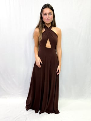 VESTIDO JAVIERA CHOCOLATE