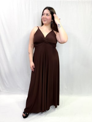 VESTIDO JOSEFA CHOCOLATE