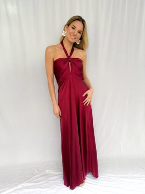 VESTIDO MILA GRANATE
