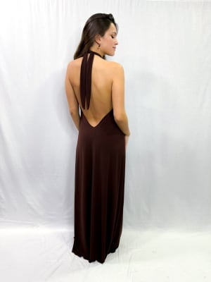 VESTIDO JOSEFINA CHOCOLATE