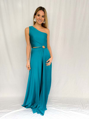 VESTIDO ANGELES TURQUESA