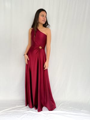VESTIDO ANGELES GRANATE
