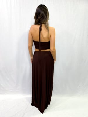 VESTIDO MARIANA CHOCOLATE