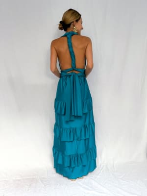VESTIDO SARA TURQUESA
