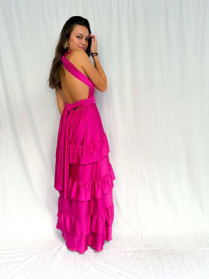 VESTIDO SARA FUCSIA