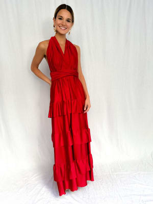 VESTIDO SARA ROJO