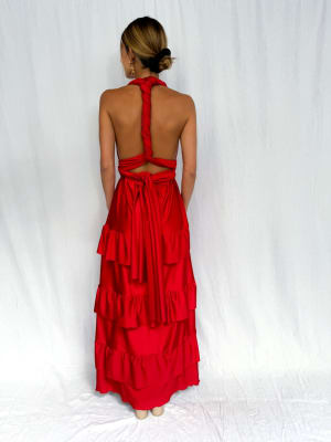 VESTIDO SARA ROJO