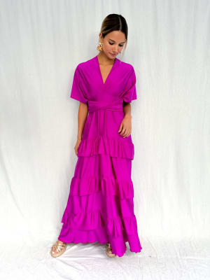 VESTIDO SARA MAGENTA