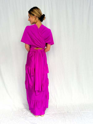 VESTIDO SARA MAGENTA