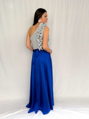FALDA ELOISA AZUL REY