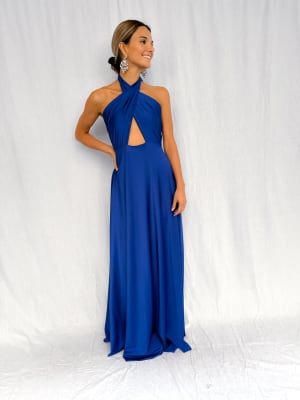 VESTIDO JAVIERA AZUL REY