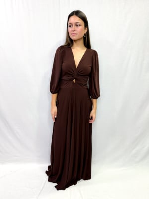 VESTIDO GUADALUPE CHOCOLATE