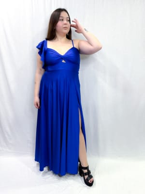 VESTIDO PILI AZUL REY