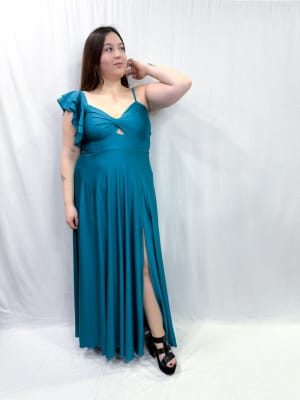 VESTIDO PILI TURQUESA