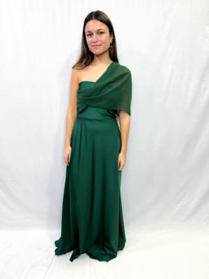 VESTIDO ANASTASIA VERDE BOTELLA
