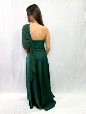 VESTIDO ANASTASIA VERDE BOTELLA