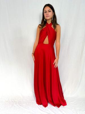 VESTIDO JAVIERA ROJO